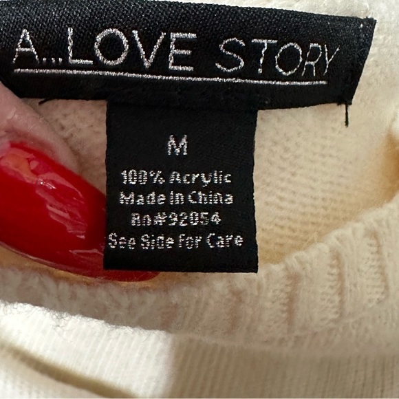 A Love Story knitted medium sweater - Picture 4 of 6